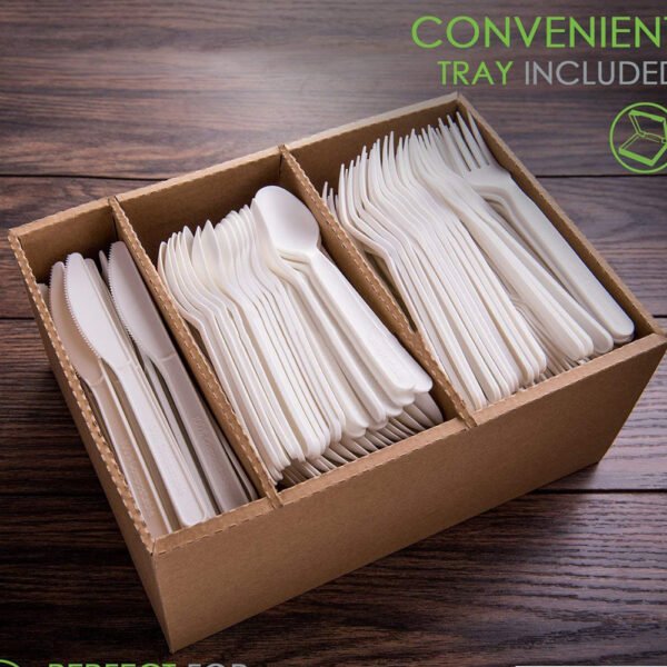 Biodegradable Fork Spoon Knife Travel Set