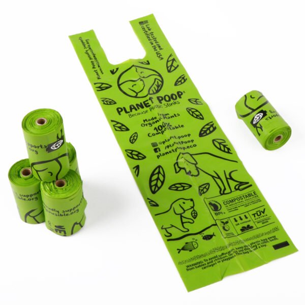 100% 100% Biodegradable Pet Poop Waste Bags