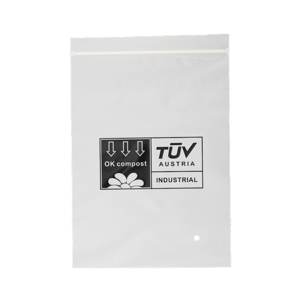 corn starch ziplock plastic bag