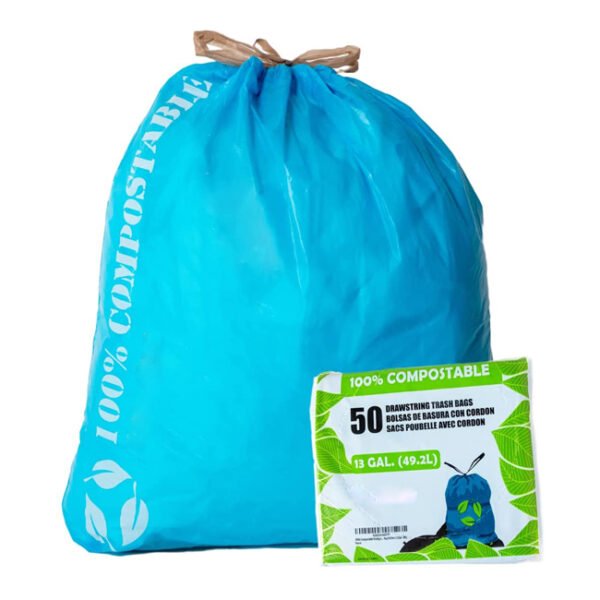 H753aa3c021c1438e9ac05171c1c48f24J Compostable Garbage Drawstring Plastic Bag