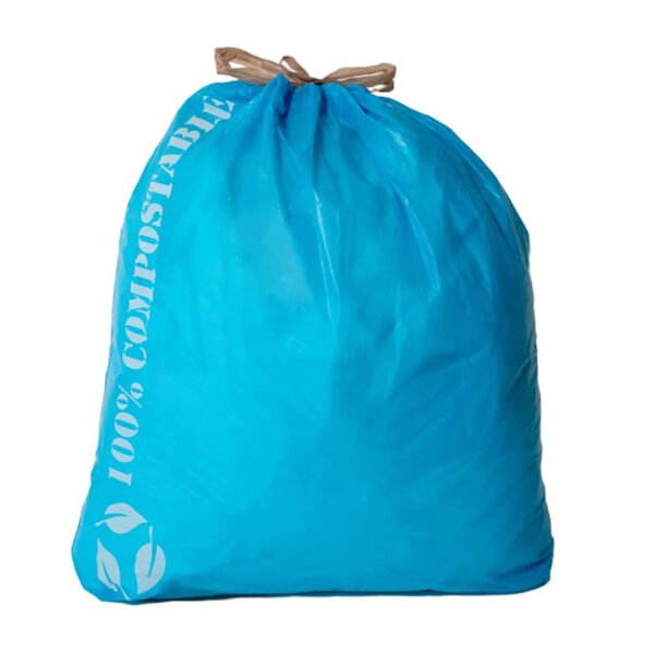 Compostable Garbage Drawstring Plastic Bag