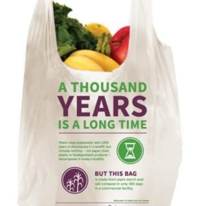 Compostable T shirt bag