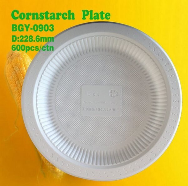100% Compostable Sugarcane Bagasse Food Plate