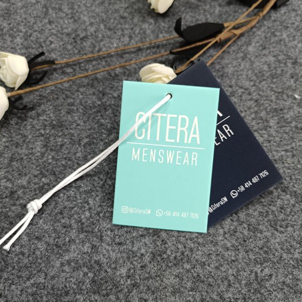 Custom Paper hangtag Clothing Tags