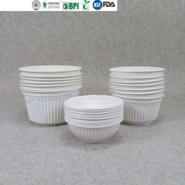 Hdb8e72d851dc4fb79c224eba50b370f9M 100%Biodegradable Sugarcane Bagasse Soup Salad Bowl