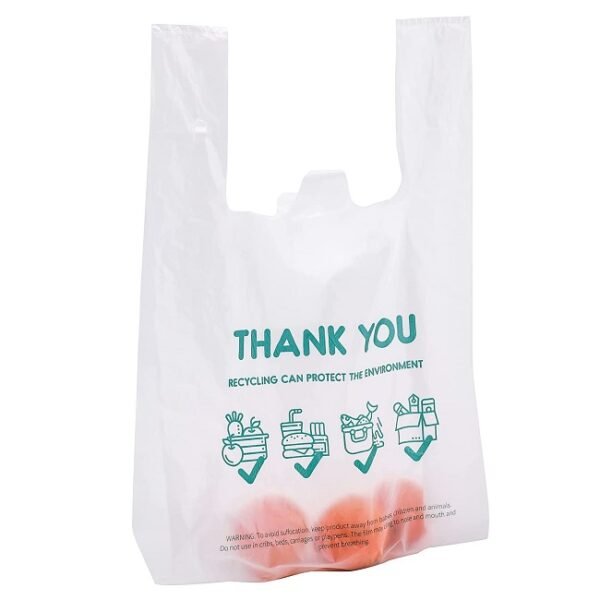 Compostable T shirt Shoppinig Vegetable Bag