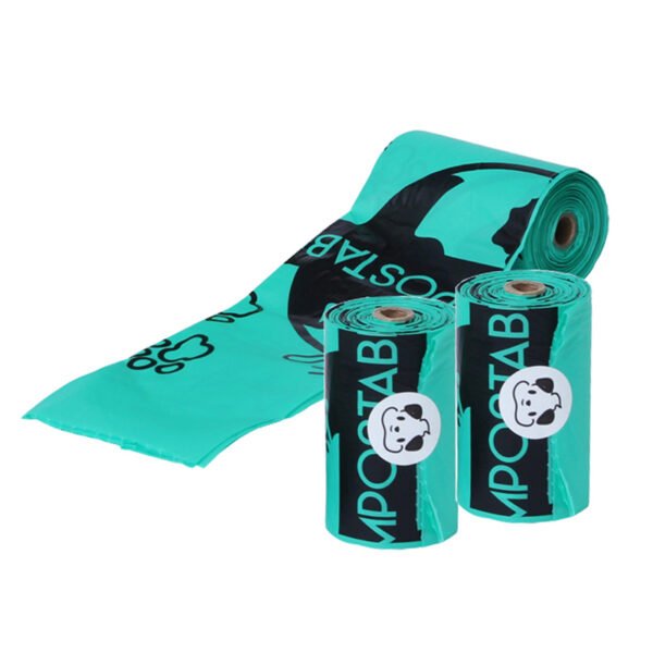 100% Biodegradable Flat Pet Poop Waste bags