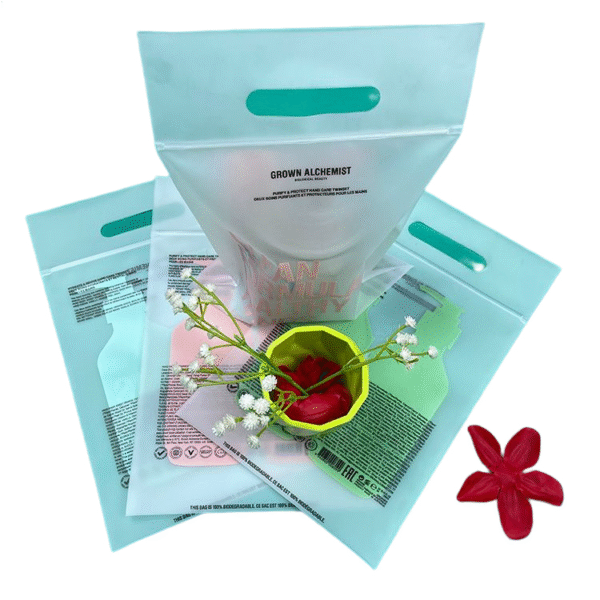 corn starch die cut bags